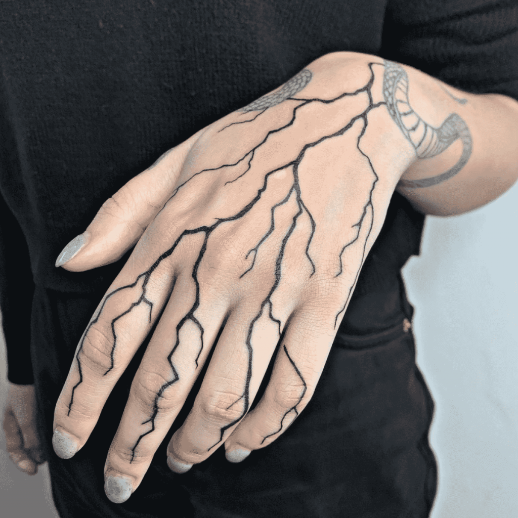 Tatuagens de relâmpago