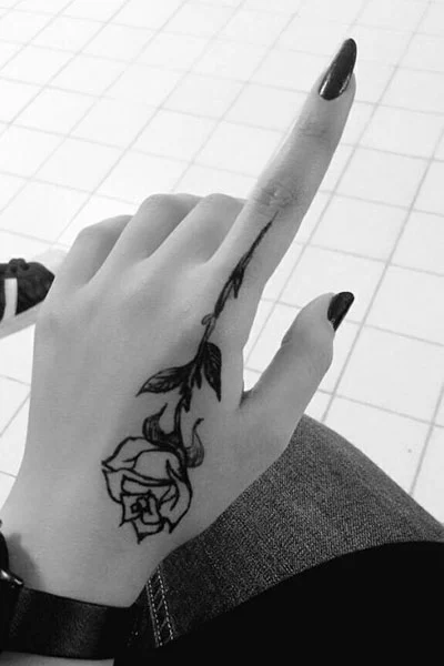 tatuagem de rosa